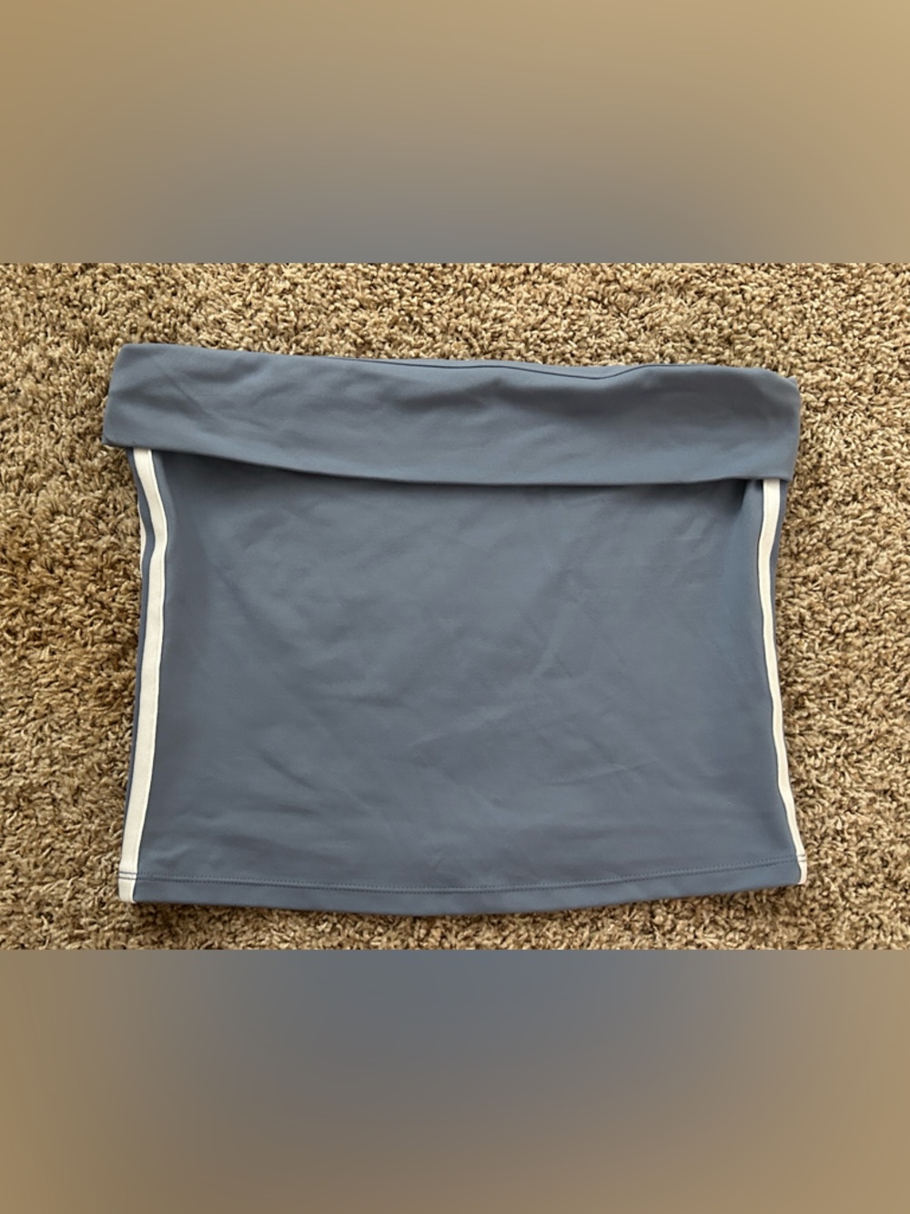 wild fable Slate Blue Mini Skirt with White Trim
